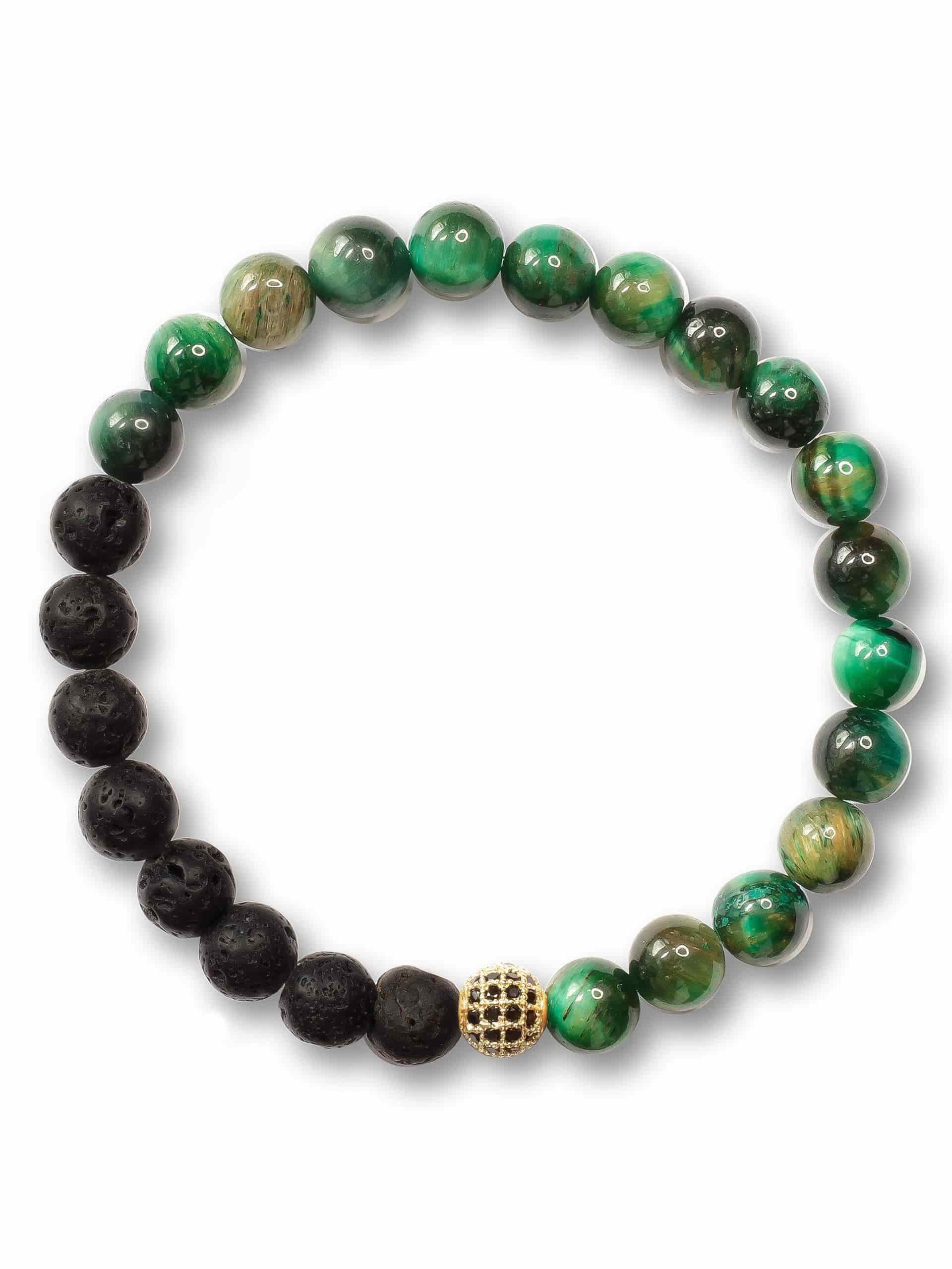 Brazalete Tigre Verde Volcán 6mm - miniatura 2