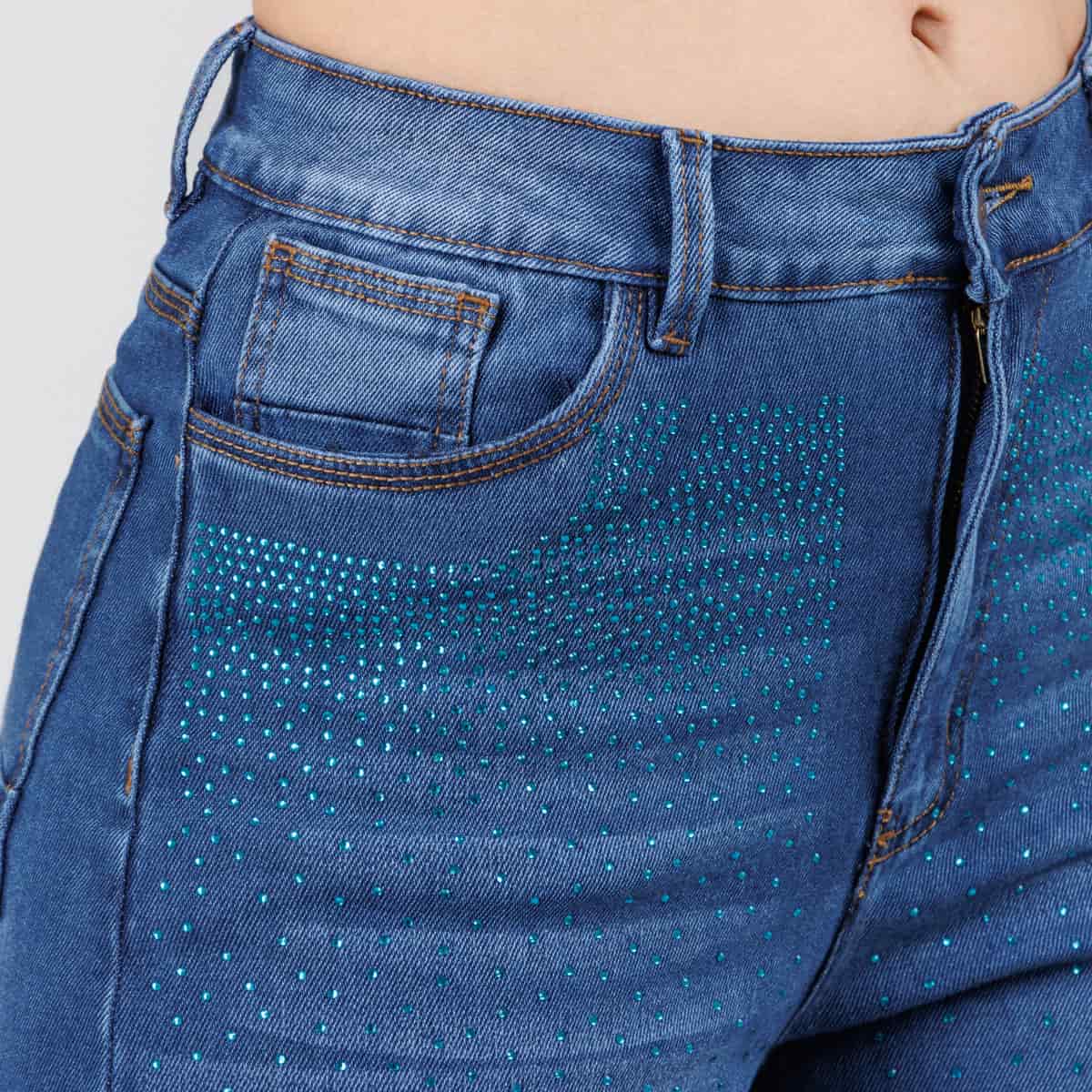 Jean Axspen Wide Leg Brillos  Ox-2788 - miniatura 2