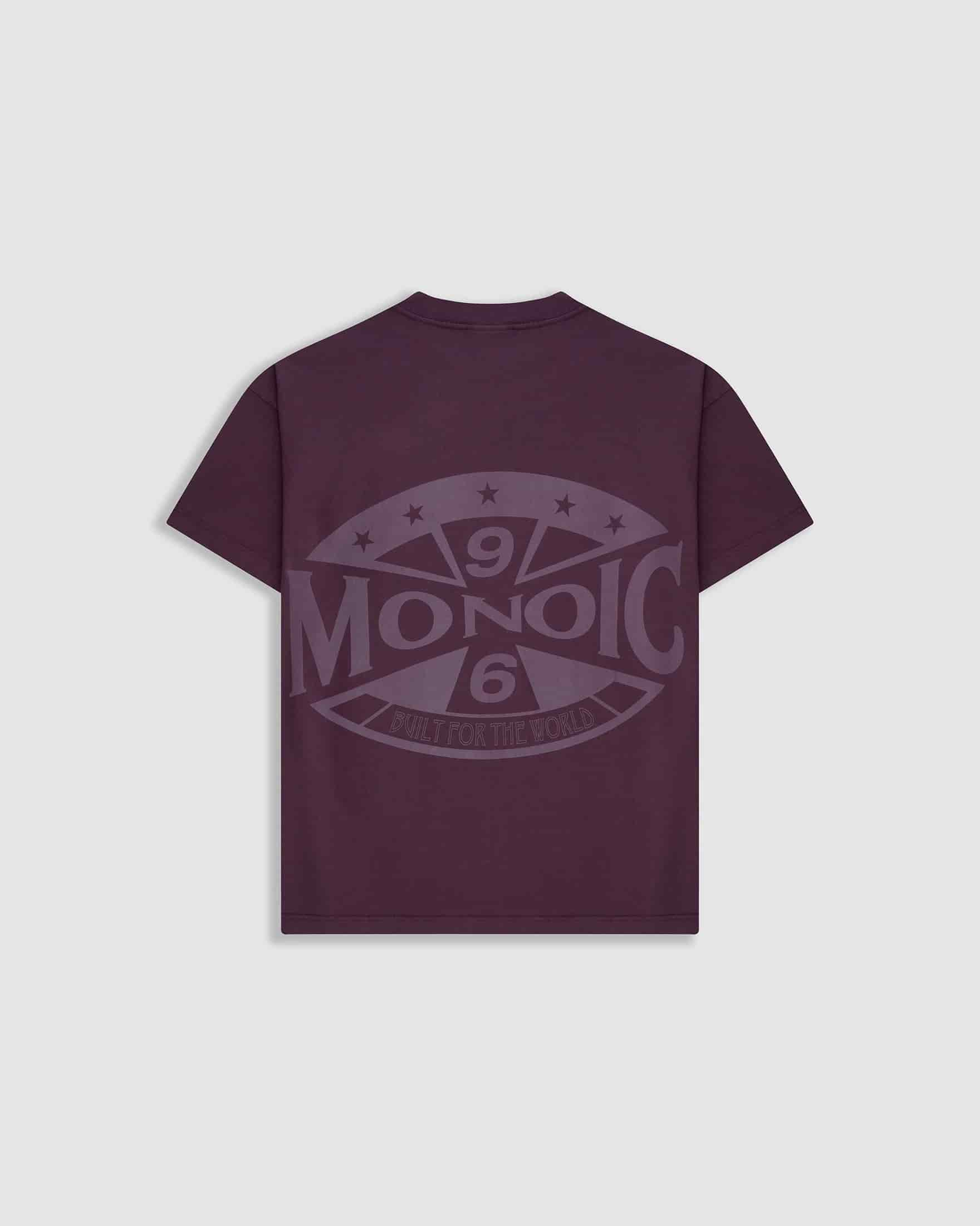 Camiseta Oversized Built For The World - Burgundy - miniatura 1