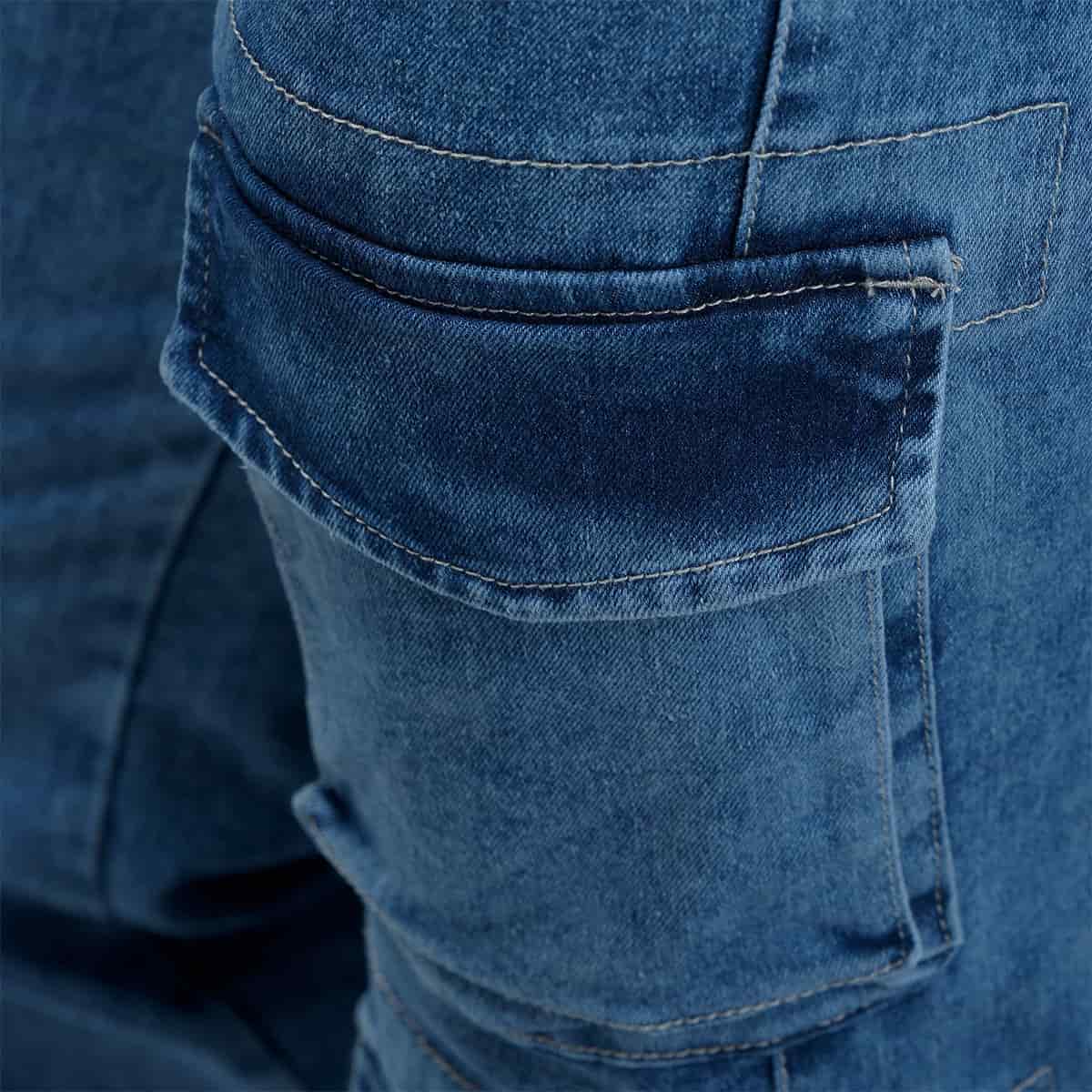 Jeans Cargo Azul Mujer - miniatura 5