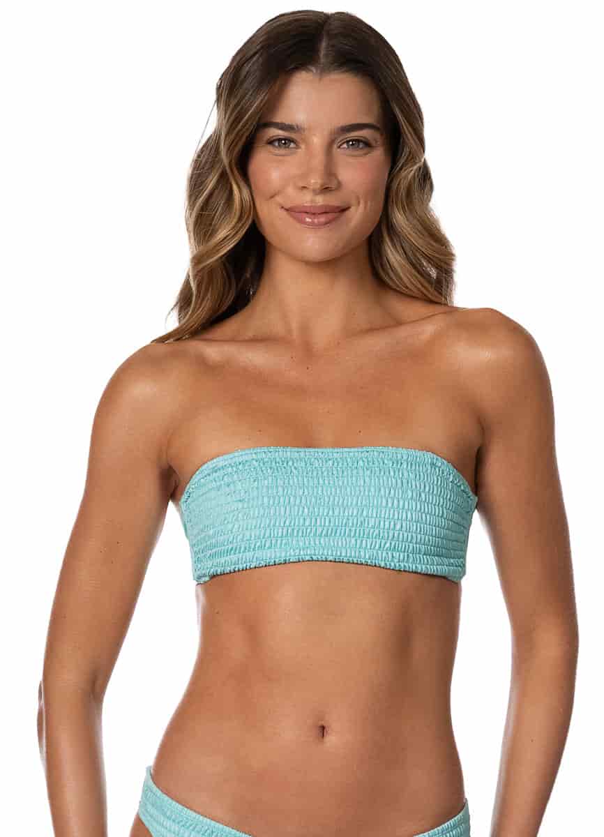 Maaji Indigo Veil Bryn Strapless Bandeau Bikini Top - miniatura 2