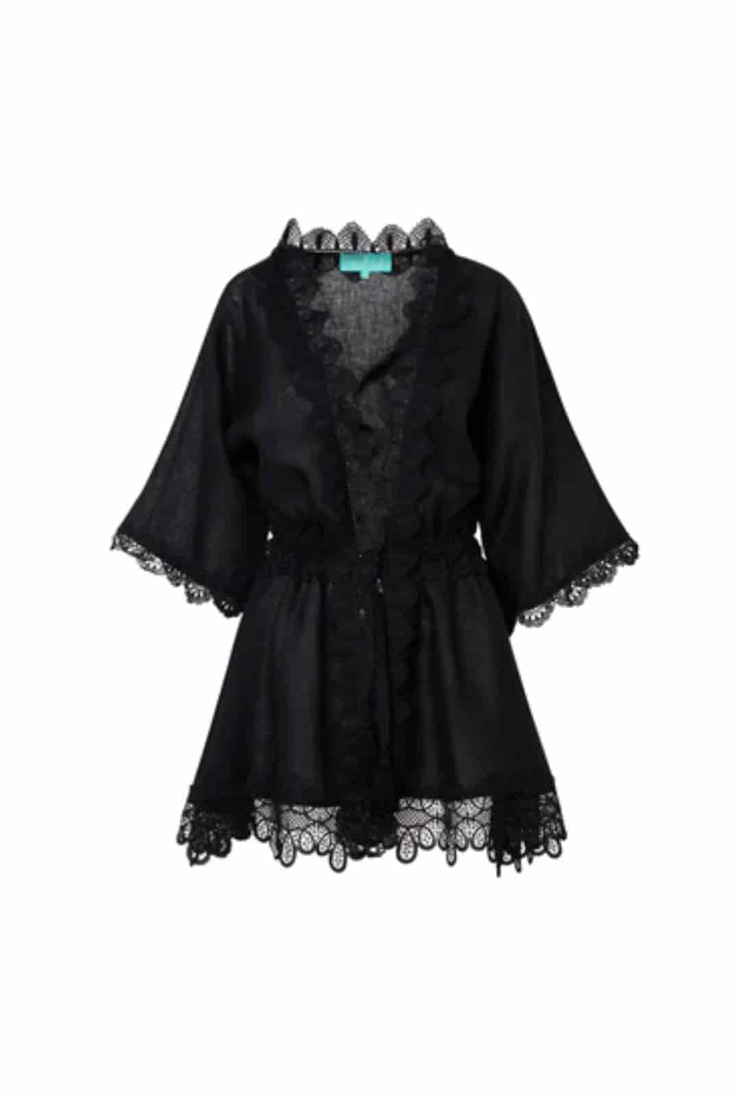 GABRIELLA KIMONO BLACK - miniatura 4