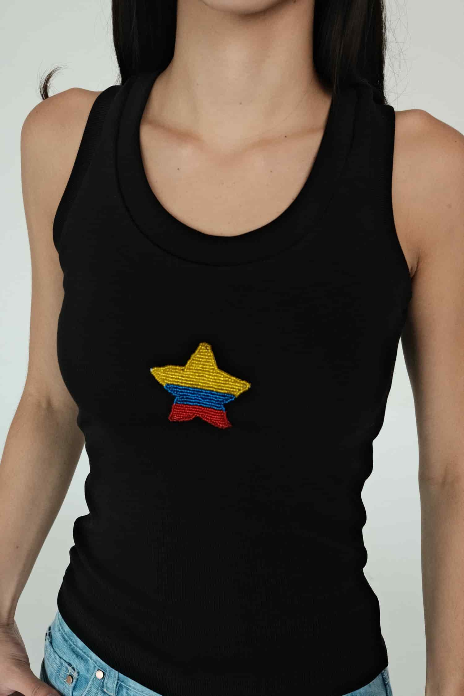 Colombian Star Tank Top (White) - miniatura 2