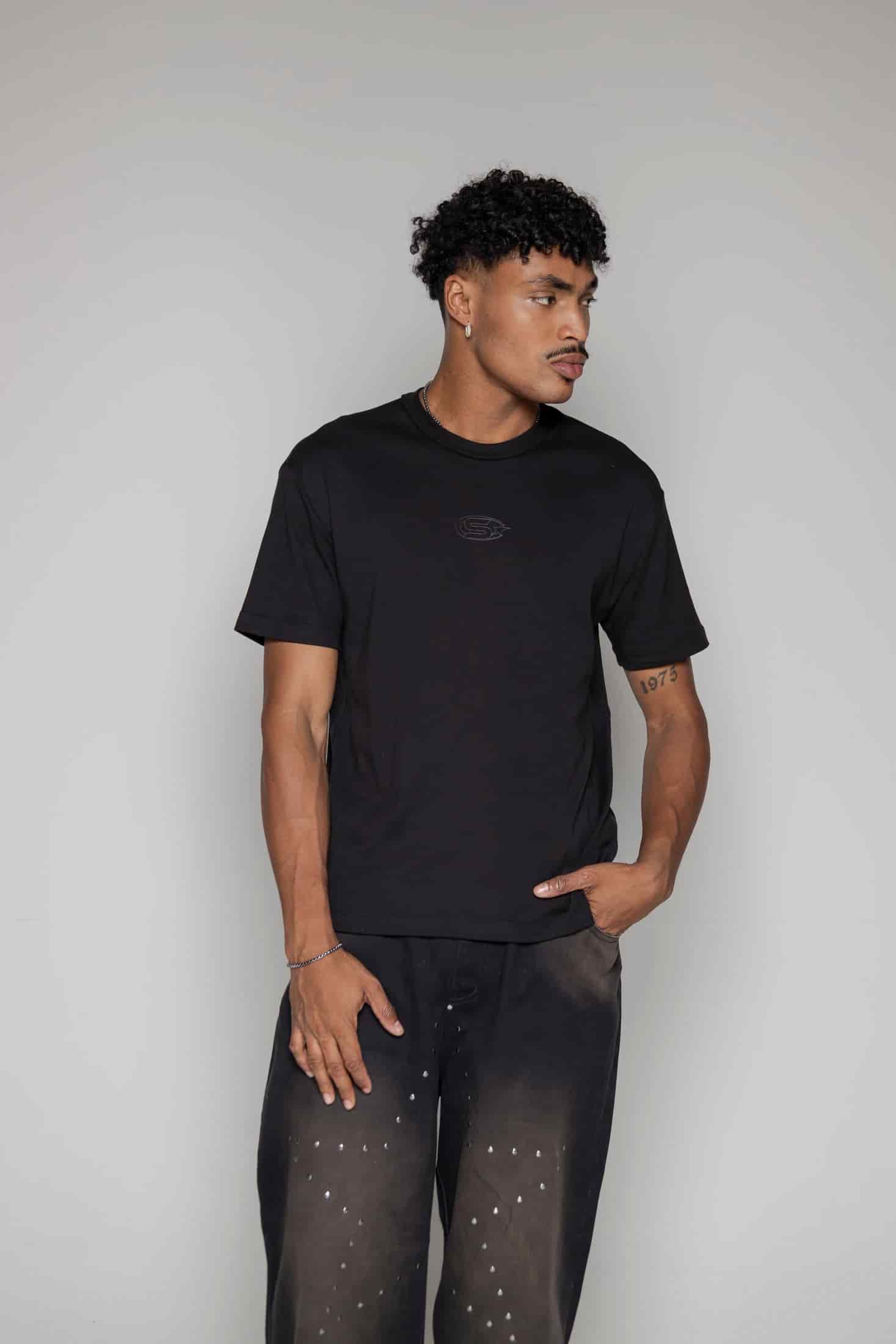 Camiseta Courage Rib-Negra - miniatura 1