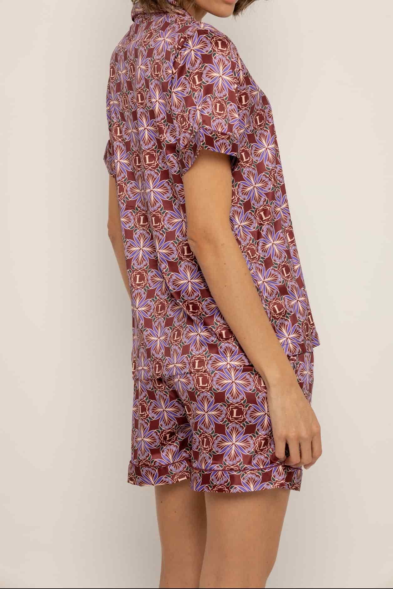 Conjunto short bohemio vinotinto - miniatura 3