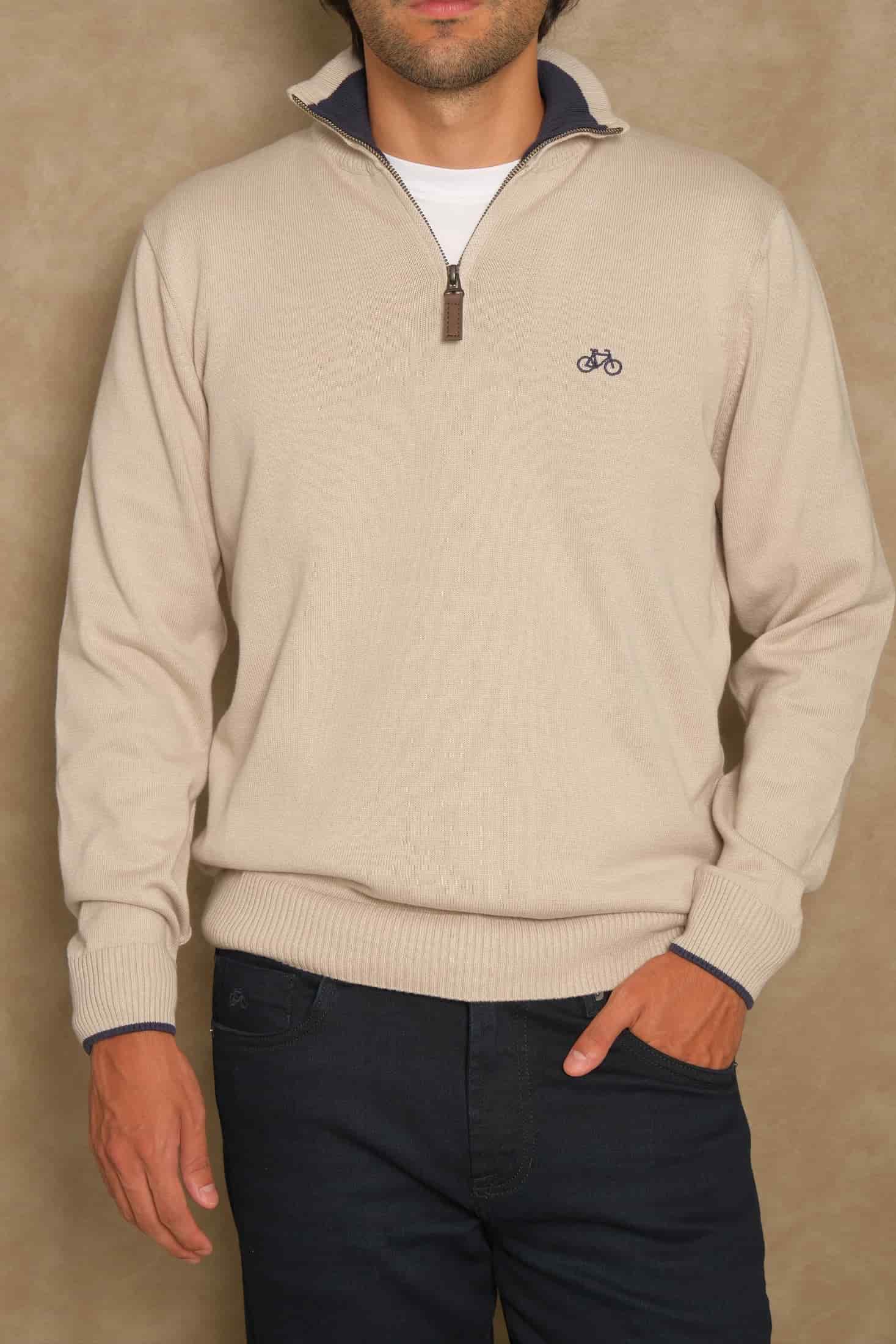 SACO HALF ZIP BONE - miniatura 1