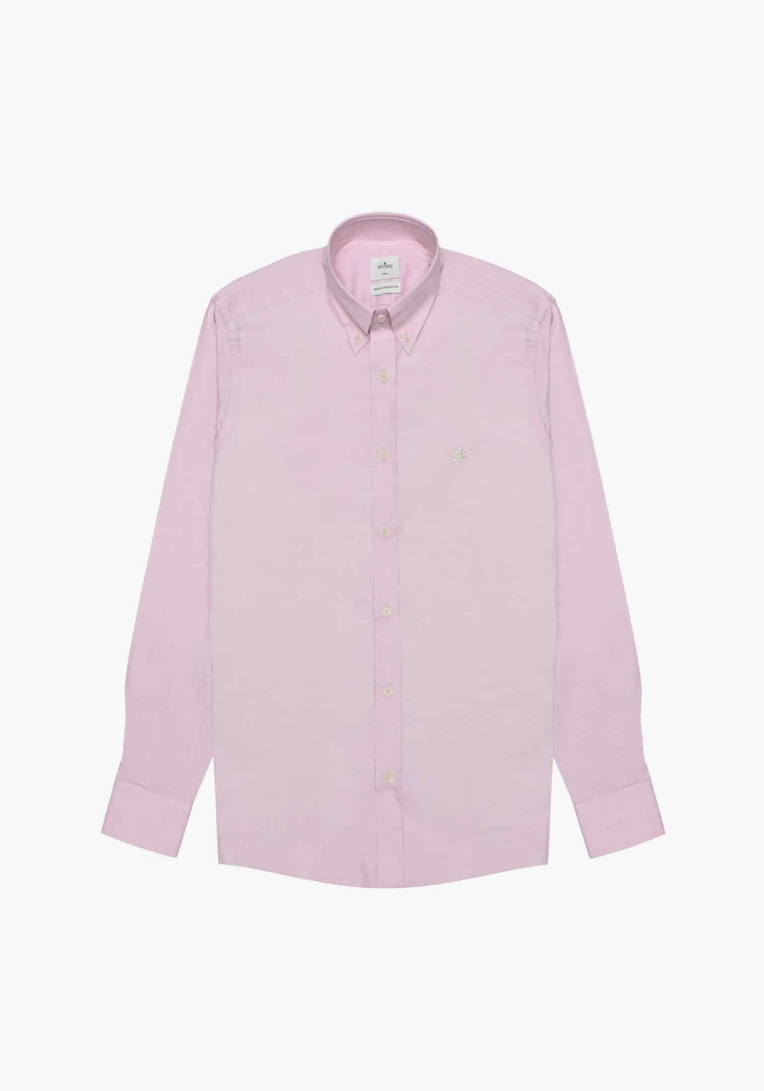 Camisa Rosada Cuello Button Down L-Mar - miniatura 1