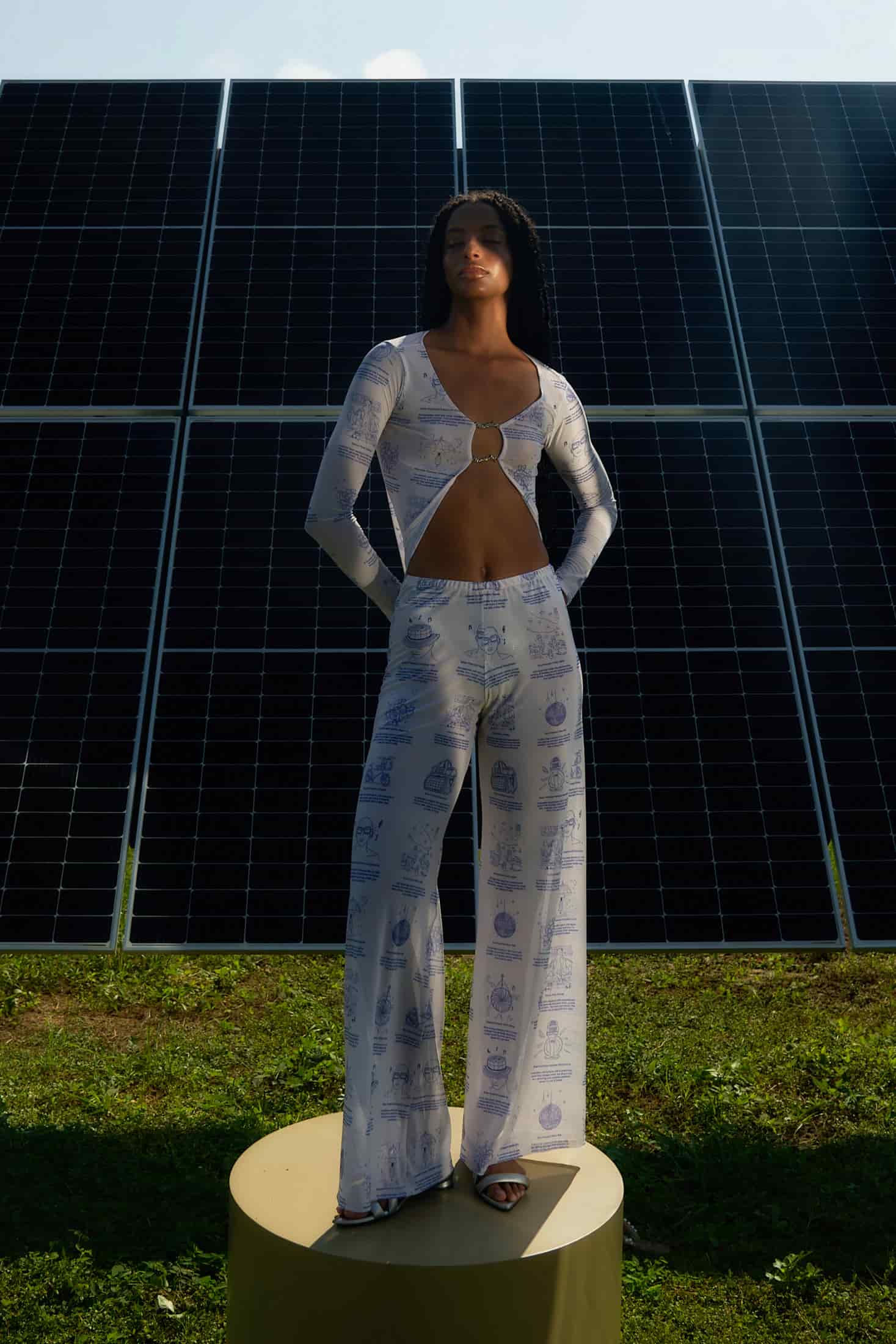 'Patents' Mesh Pants - miniatura 1