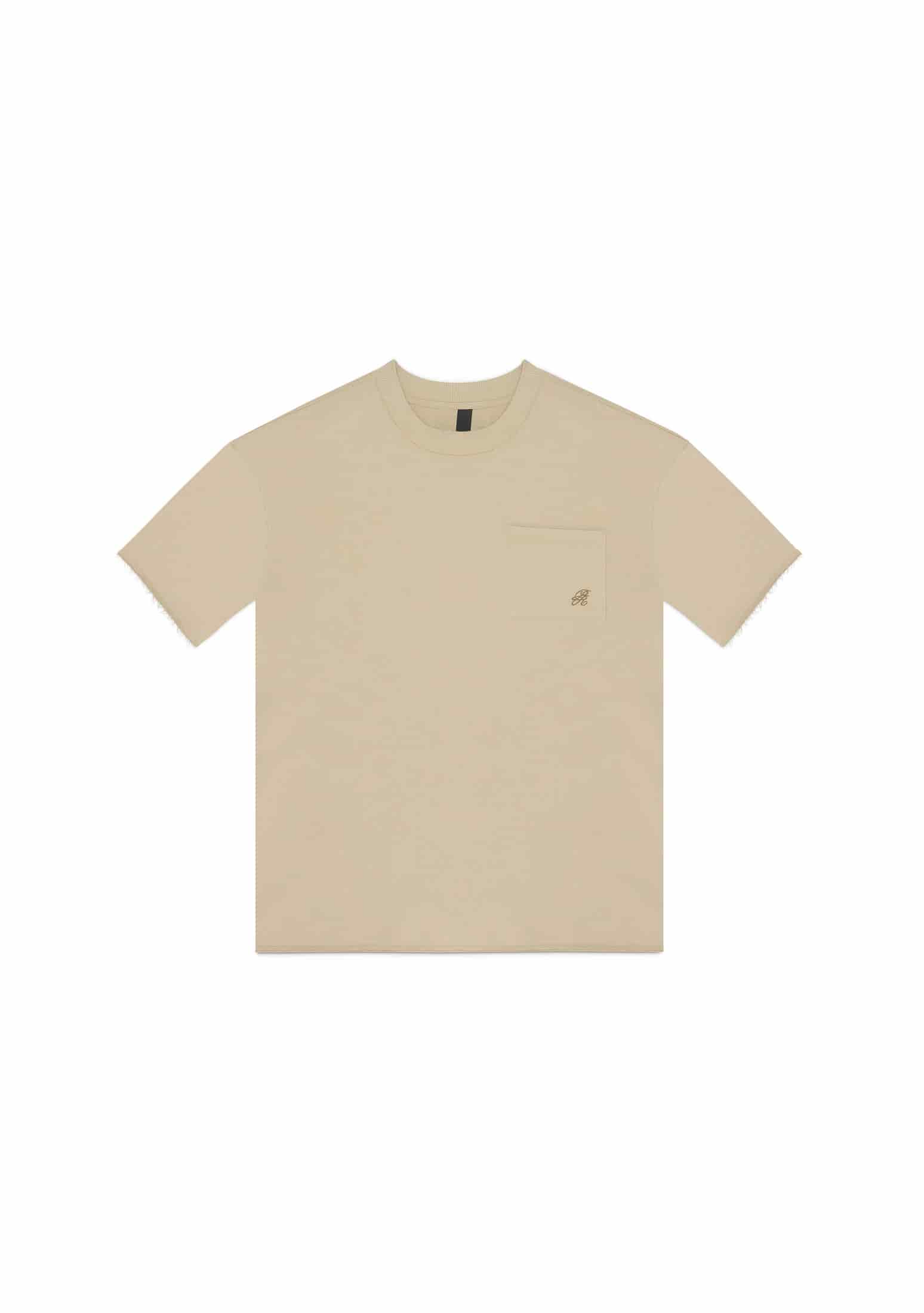 Rustic taupe pocket t-shirt - miniatura 1