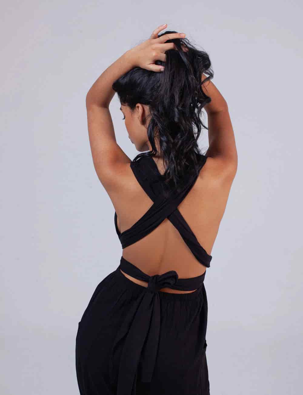 Jumper Tiras Ajustables Convert Negro Mujer - miniatura 6