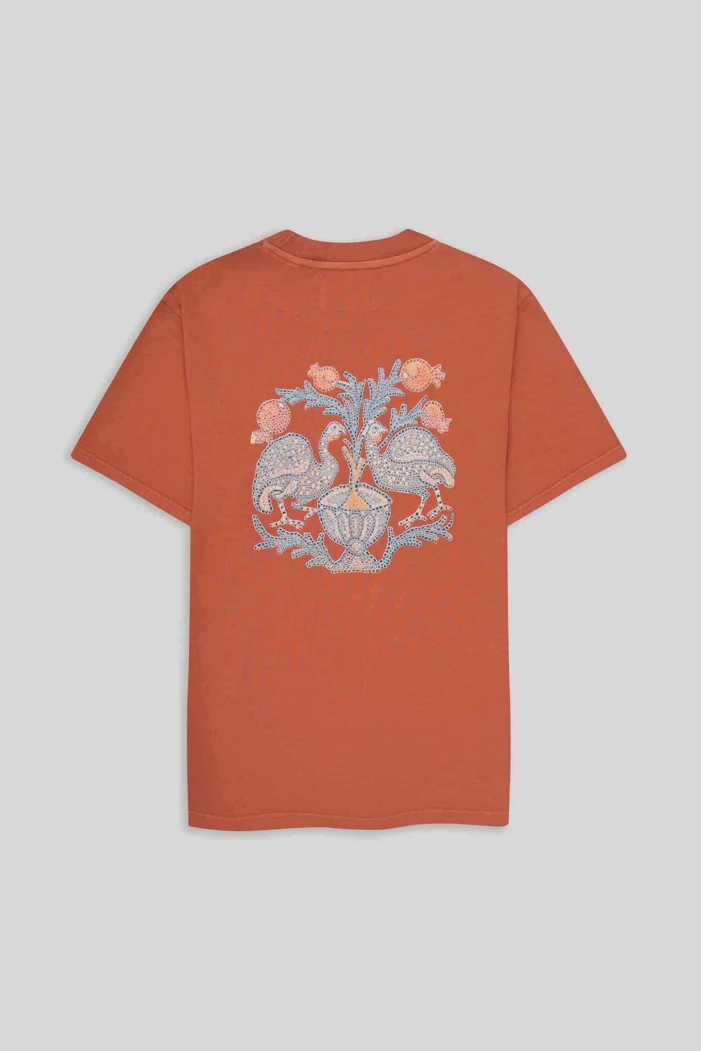 Men's cotton t-shirt orange musas - miniatura 1