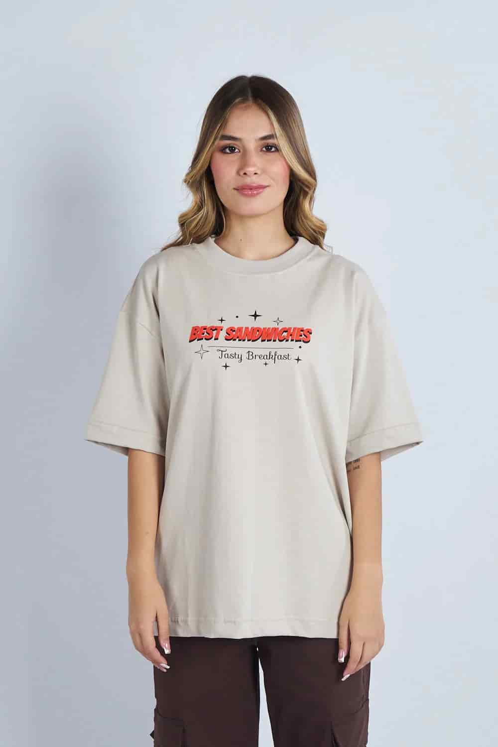 Camiseta oversize Best Sandwiches Marfil| DROP 03 | - miniatura 3