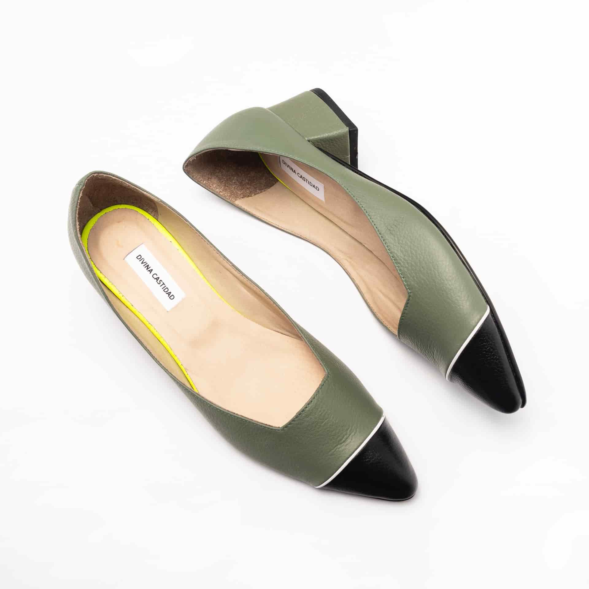 Midi Heels - Sage x Black + White - miniatura 3