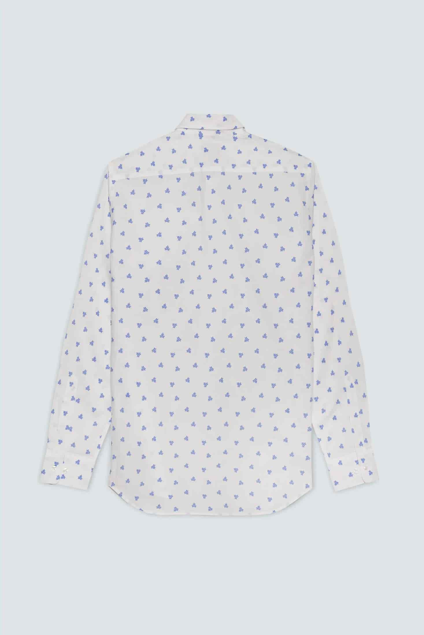 Men's cotton shirt white pomagranate - miniatura 2