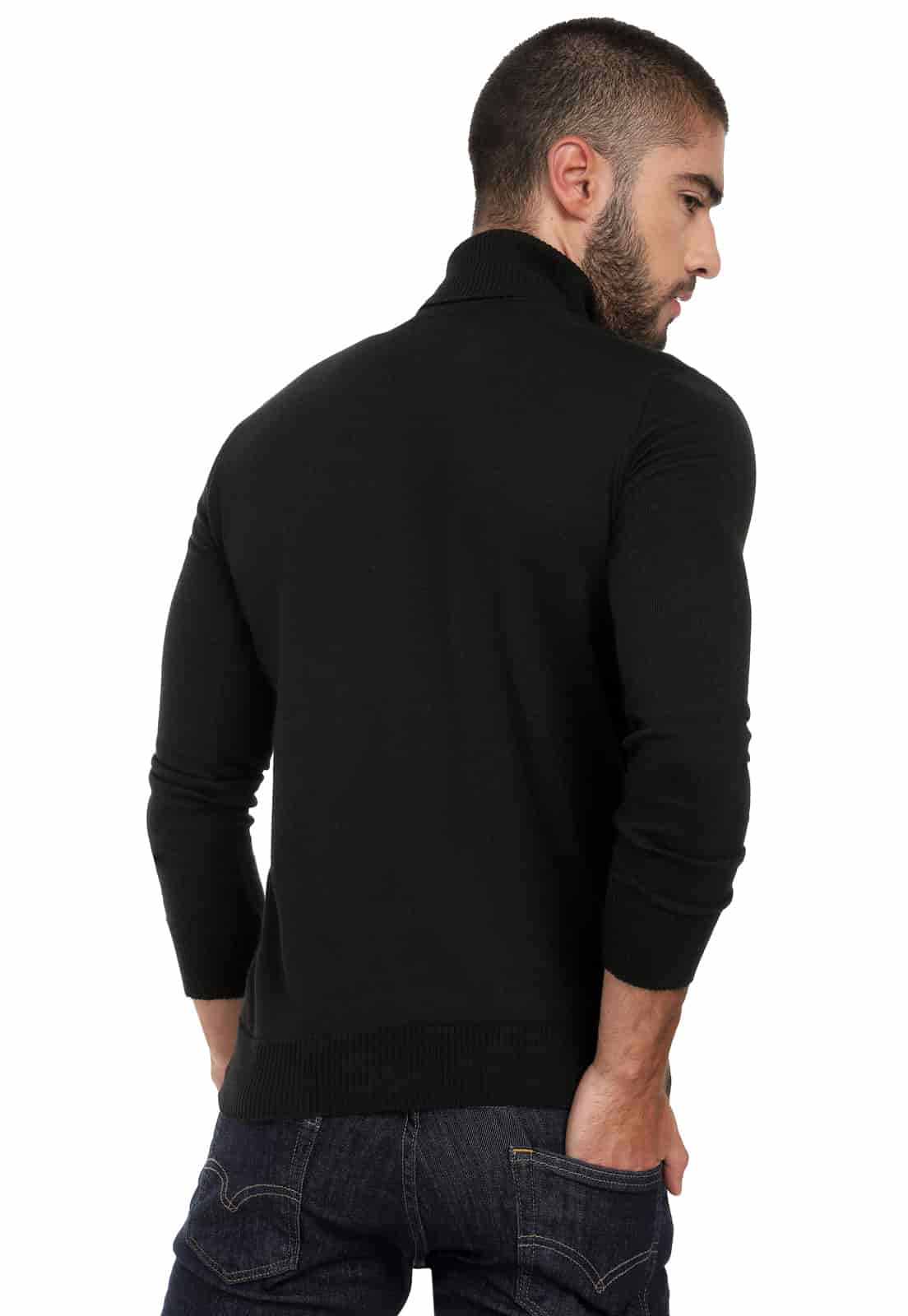 Buzo cuello tortuga negro - miniatura 2