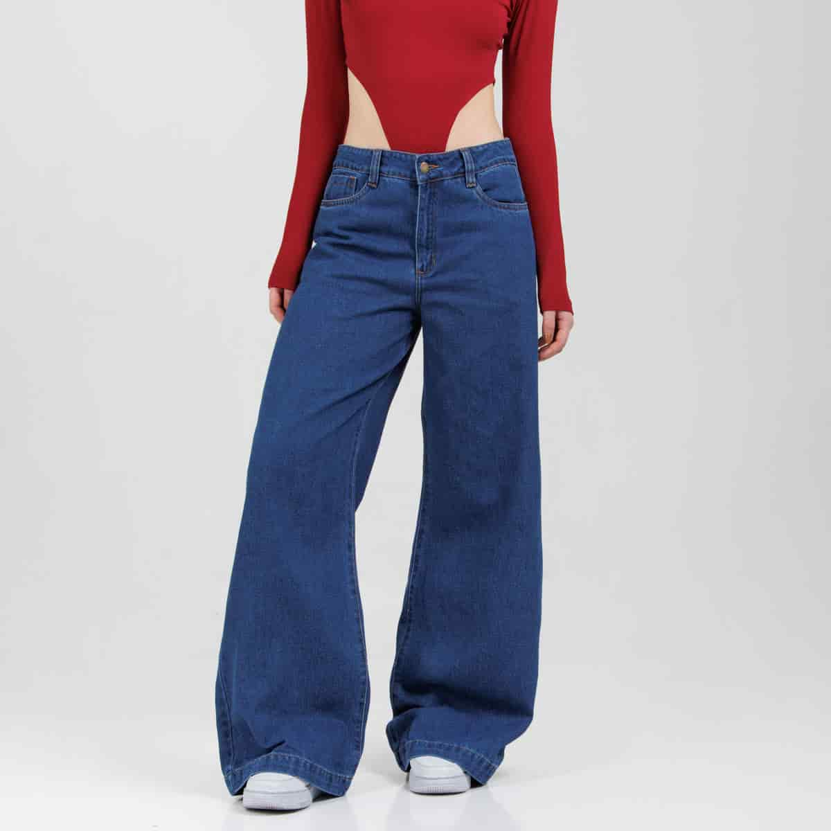 Jean Wide Leg  Ax-3071 Rigido - miniatura 2