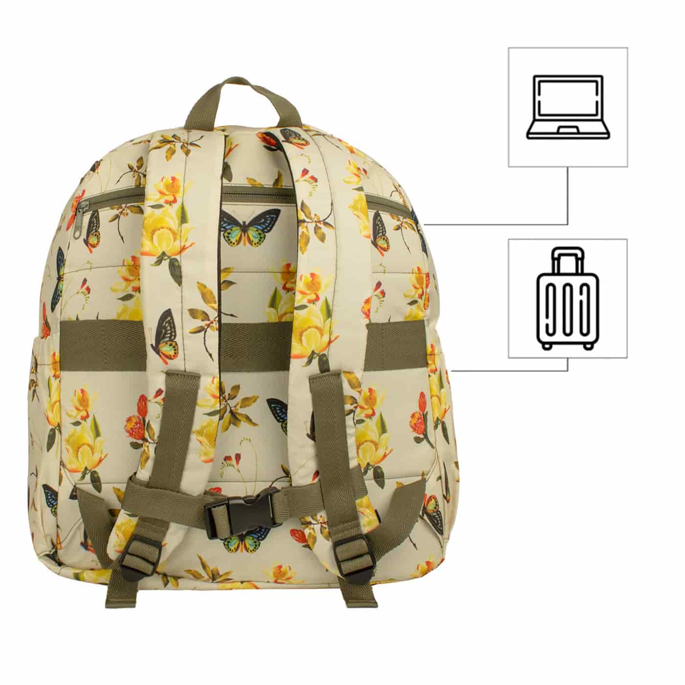 Morral Cabina Tapa Ultra Citybags Estampado Natural - miniatura 4