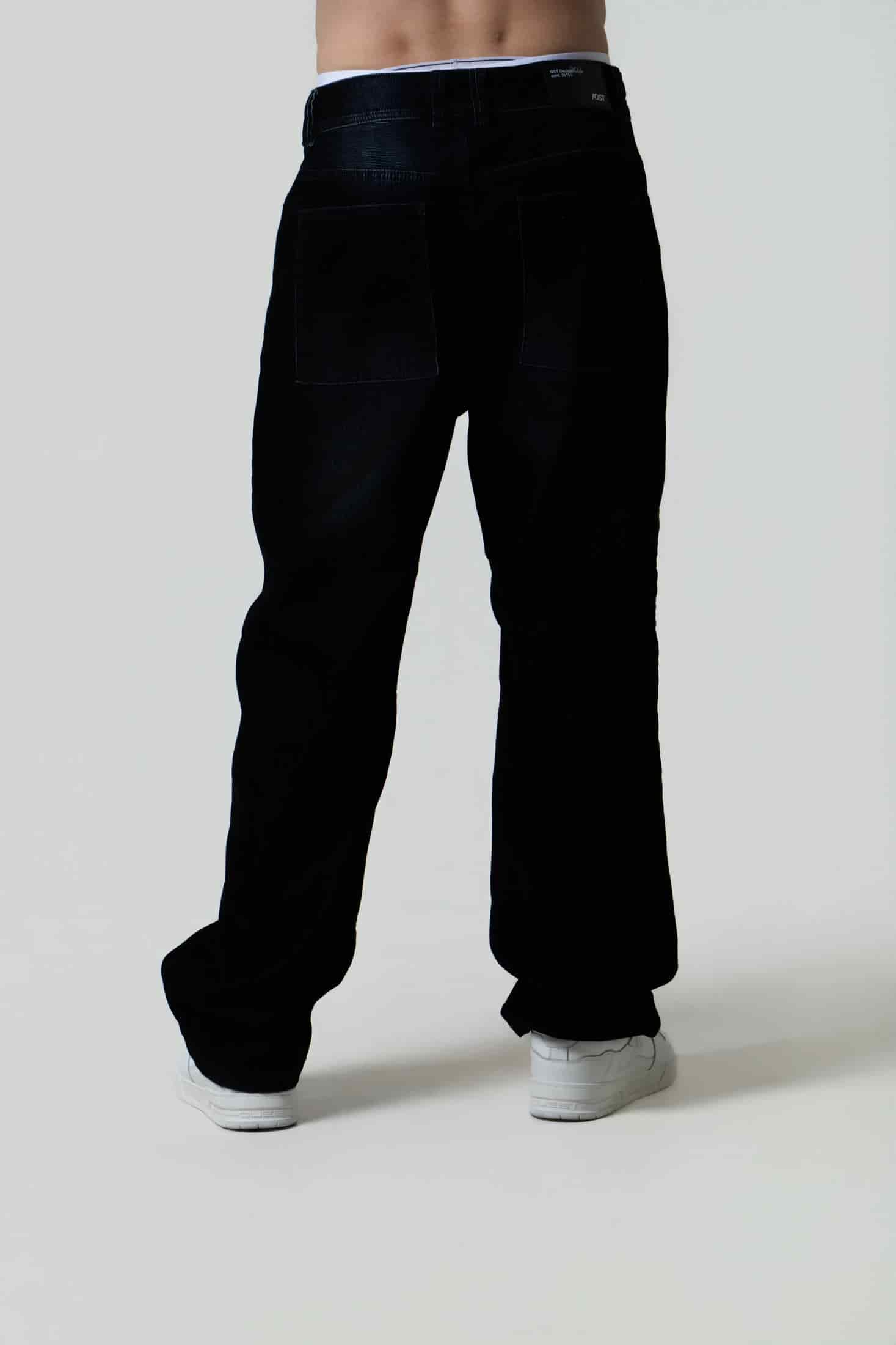 PANTALON 5 BOLSILLOS COLOR AZUL OSCURO - miniatura 3