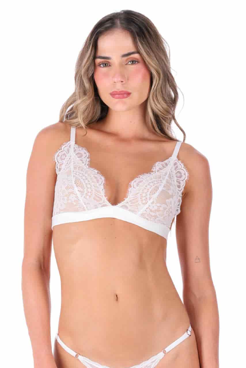 BRALETTE ENCAJE ELLIPSE CRUDO - miniatura 2