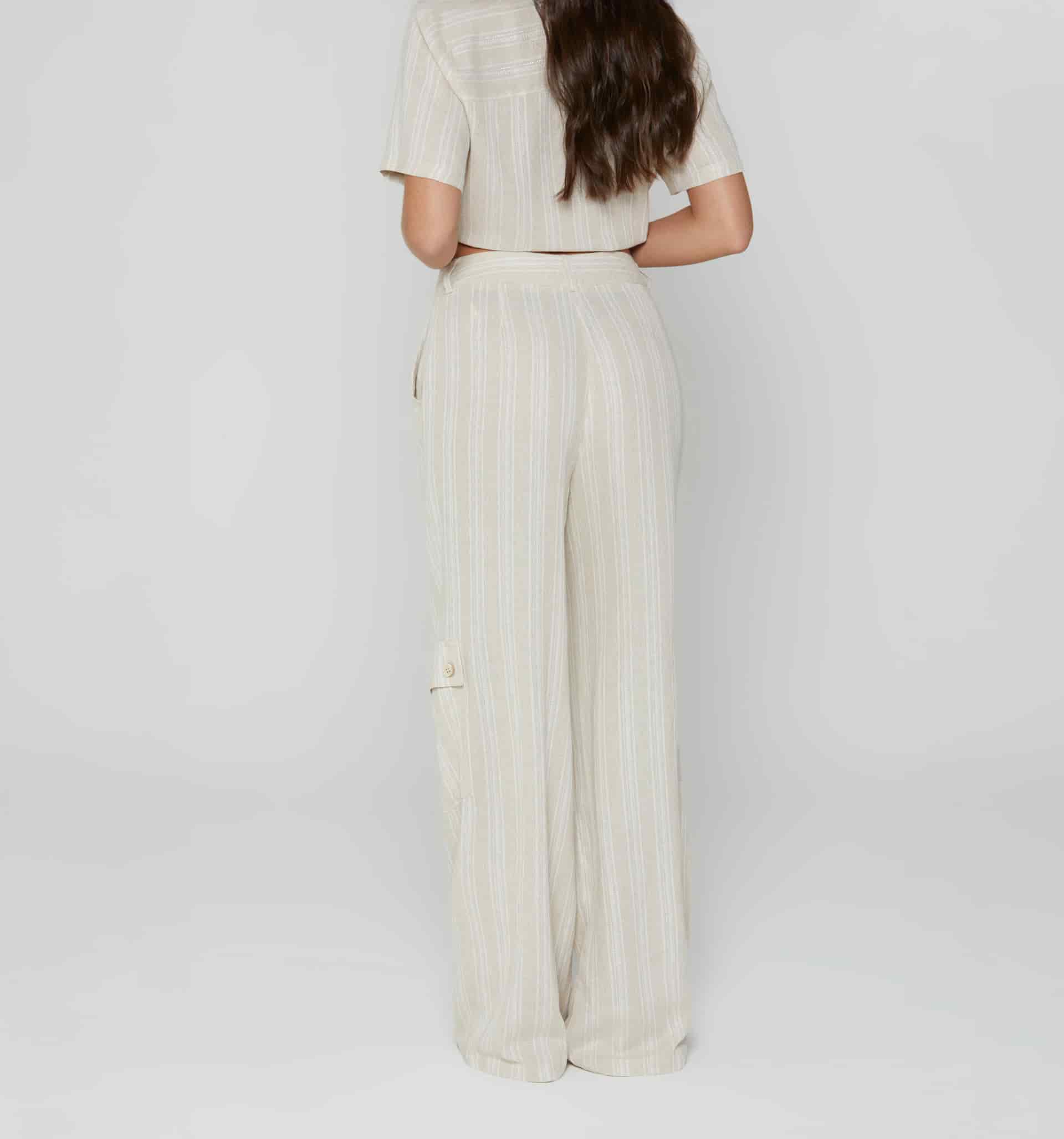 Pantalon palazo tiro alto - miniatura 3