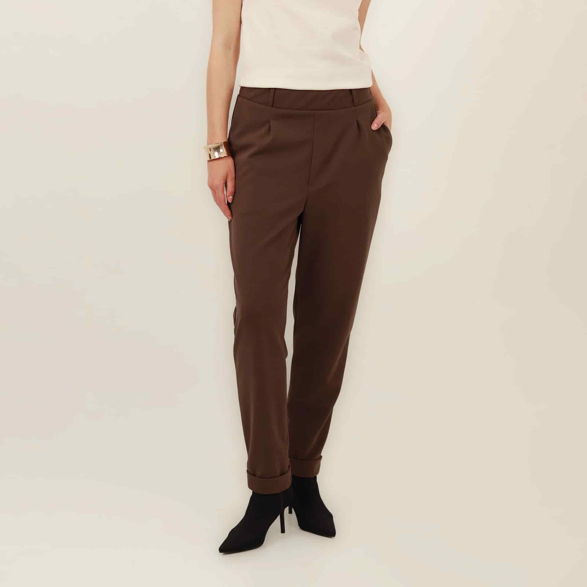 Pantalón bota recta guardapolvo con elastico en cintura - miniatura 3