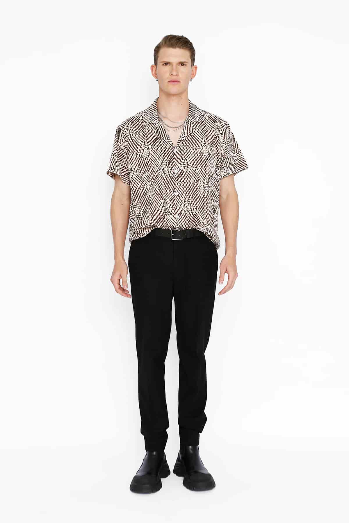 Camp Shirt in Geoprint - miniatura 1