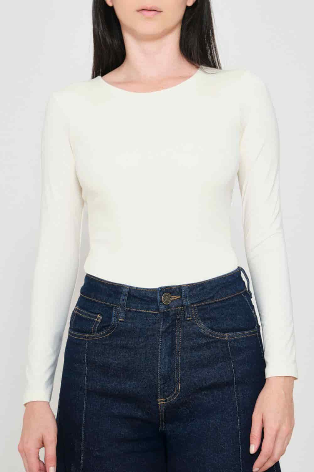 Blusa Hana perla - miniatura 1