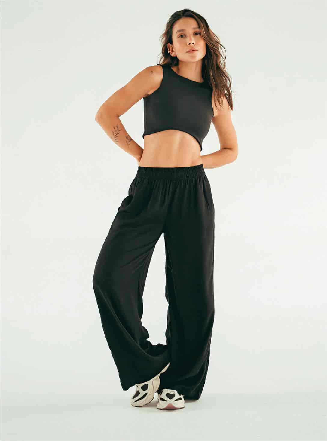 Crop top Soft - Black - miniatura 2
