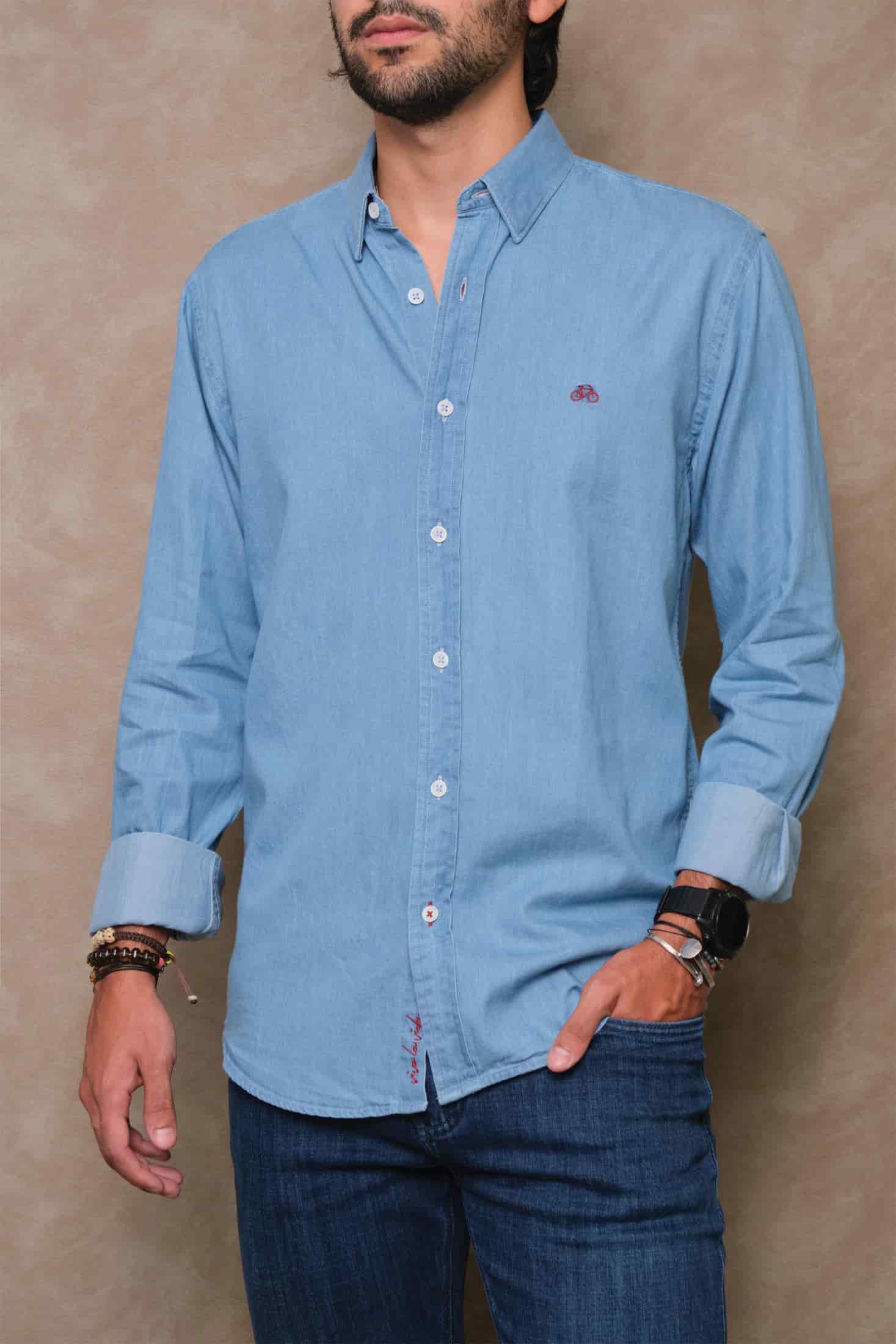 CAMISA DENIM CLARO - miniatura 2