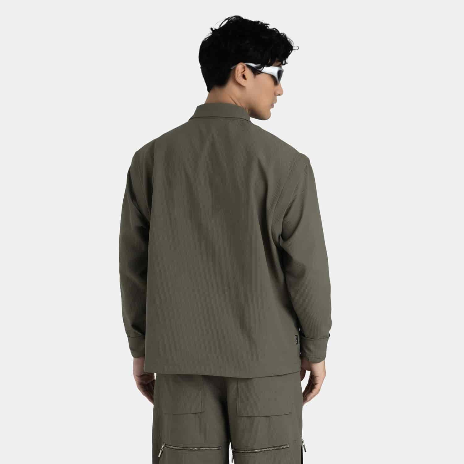 Convertible Utility Jacket Military Green - miniatura 15