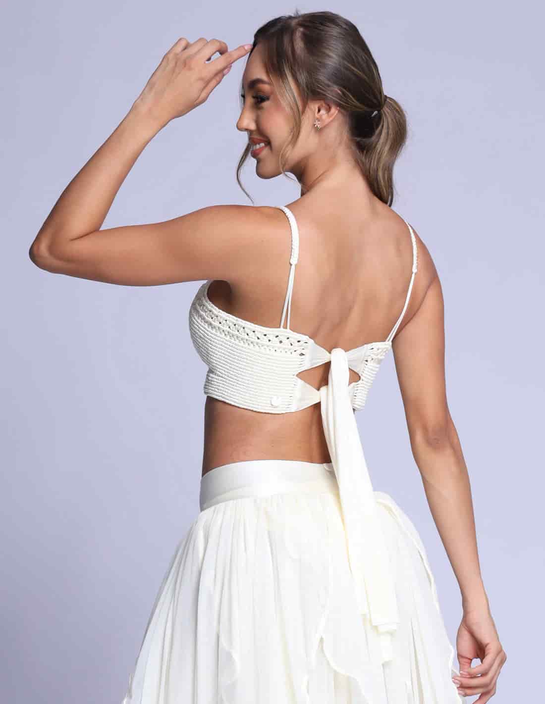 Crop Top Artesia Marfil - miniatura 2