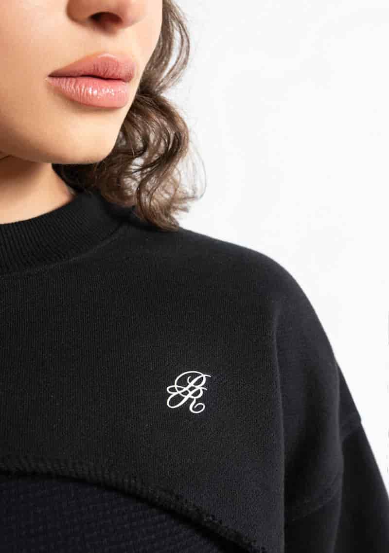 Monclair black crewneck - miniatura 14