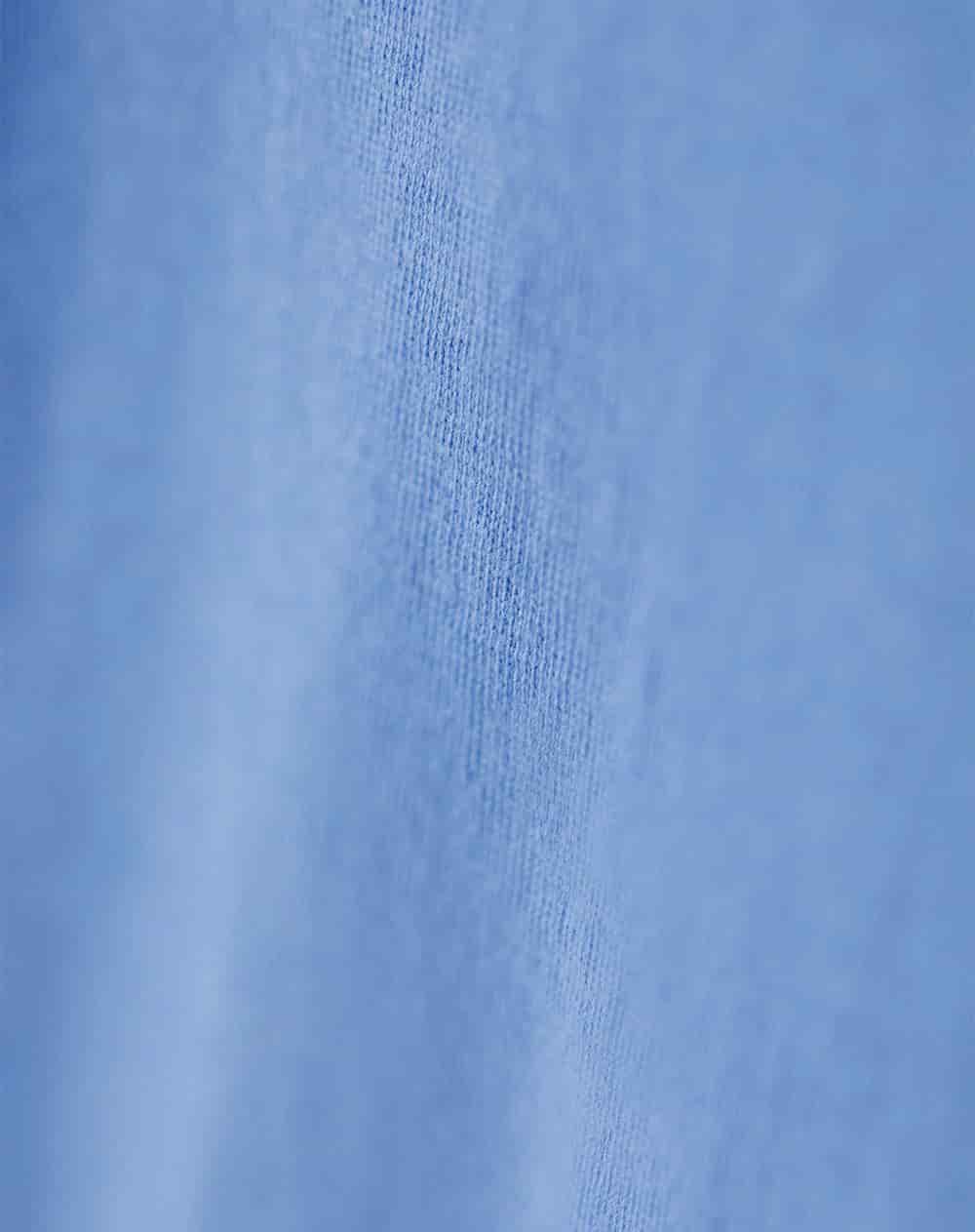 Camiseta oversize algodón azul mujer - miniatura 6