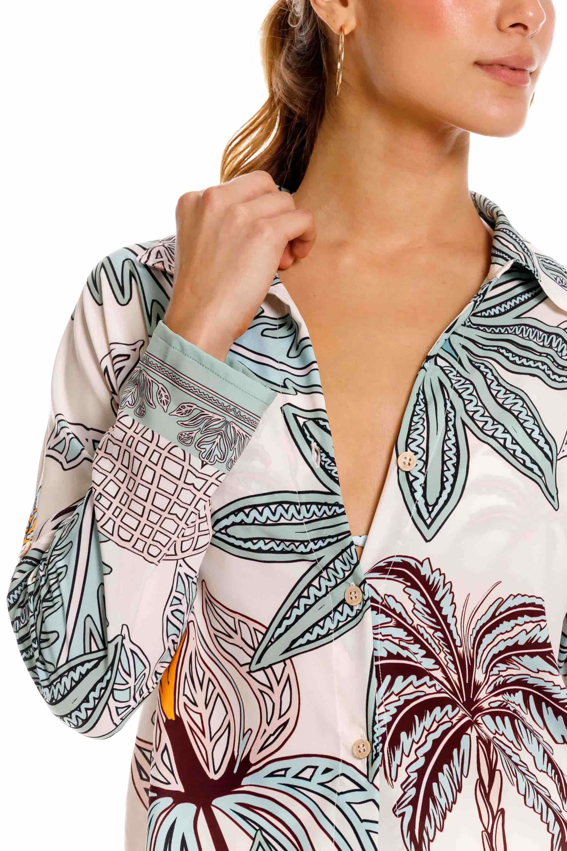 Camisón Maxipalms Beige - miniatura 3
