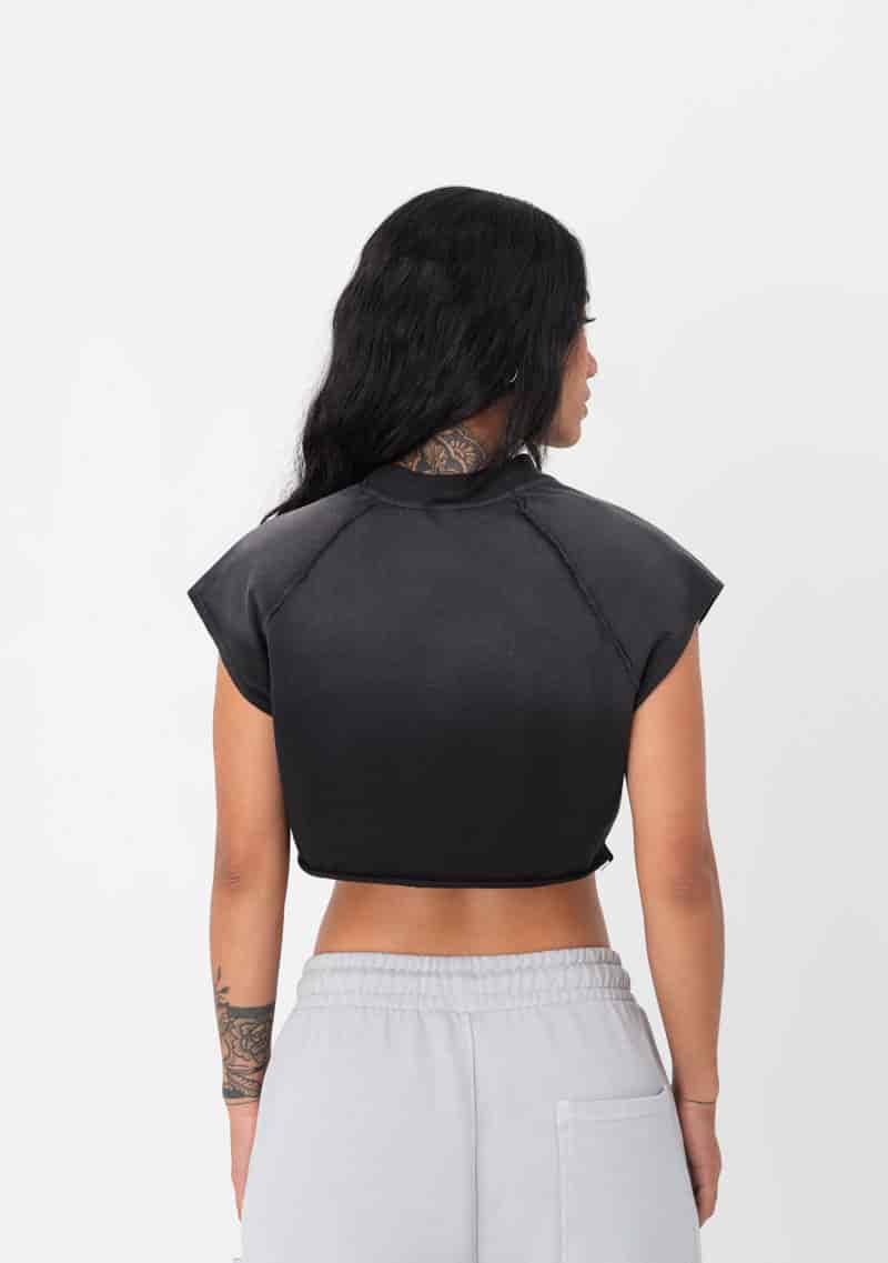 Atelier Black washed Crop top - miniatura 3