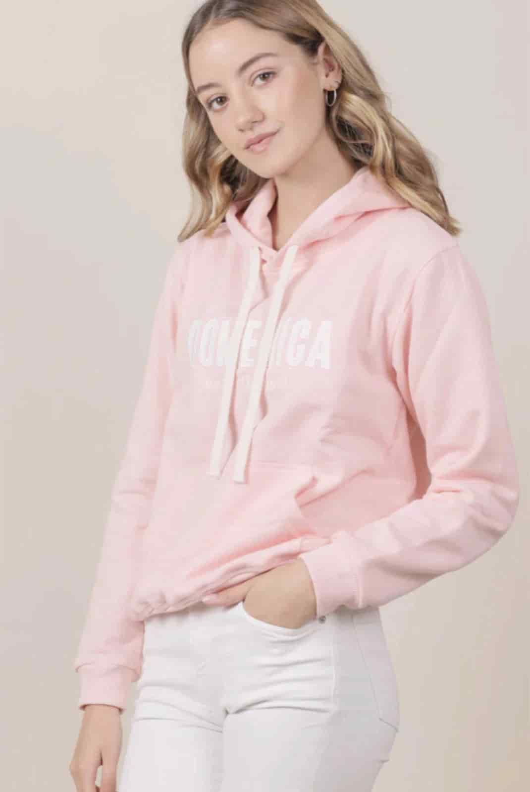 HOODIE DOMENICA ROSADO - UNISEX - miniatura 2