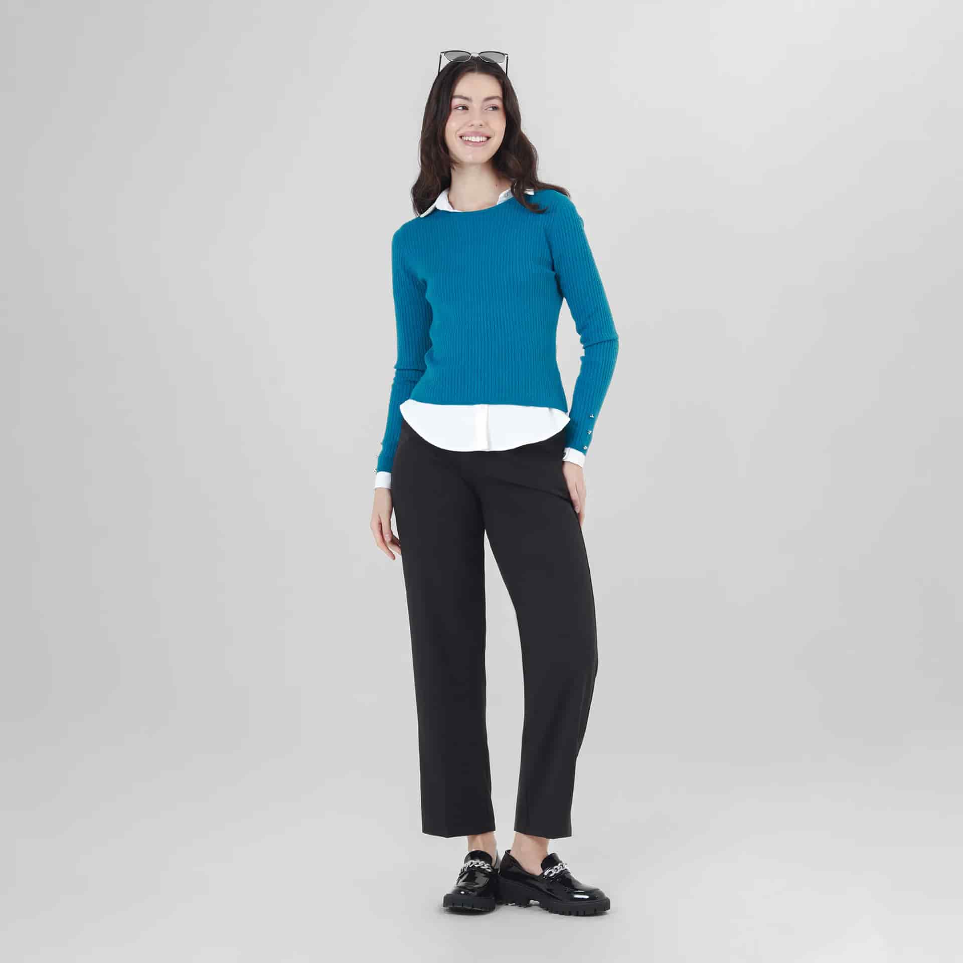 Sweater Cuello Redondo Manga Larga - miniatura 6