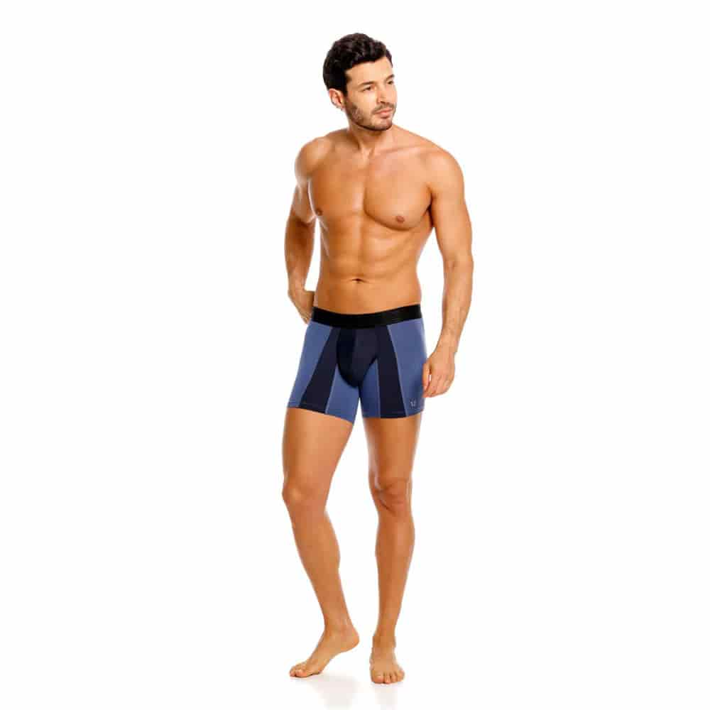 BOXER DEPORTIVO MEDIO LANZADOR AZUL - miniatura 2