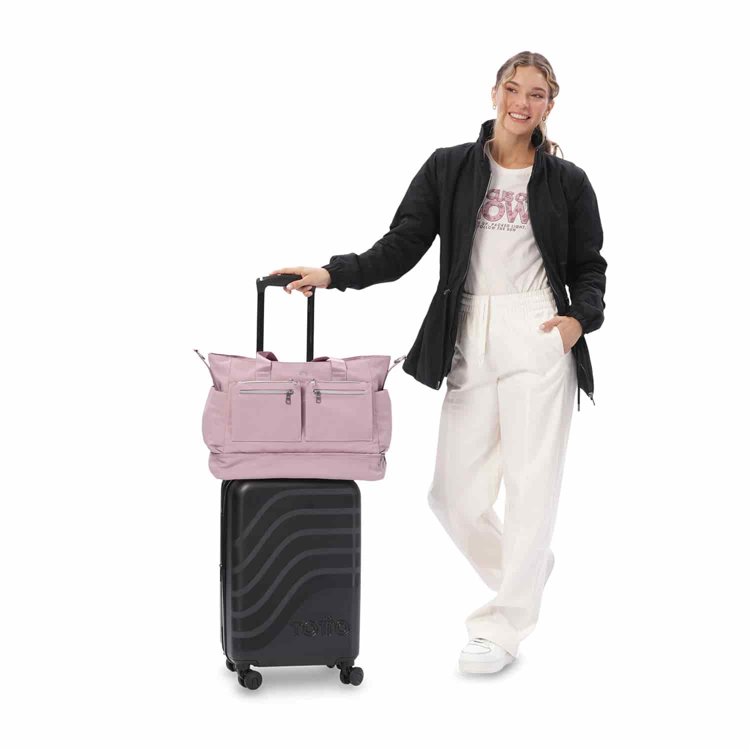 Bolso para Mujer Maxi Tote Grande Porta PC 16" Rosado - miniatura 8