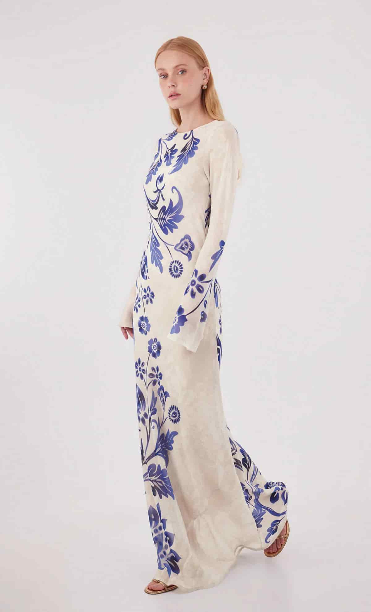 Vestido largo Venomous Blue - miniatura 7