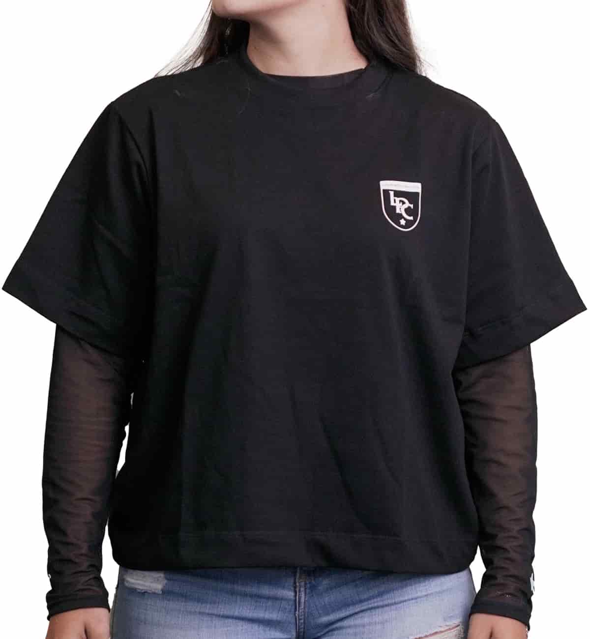 CAMISETA NEGRA ORGULLO NACIONAL MUJER LPC - miniatura 2