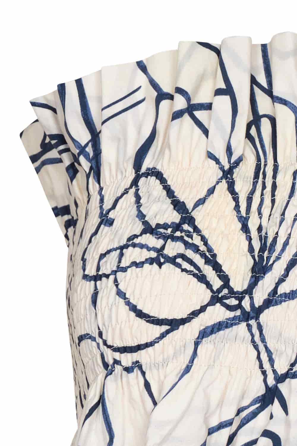 Crop top caracola ivory navy - miniatura 4