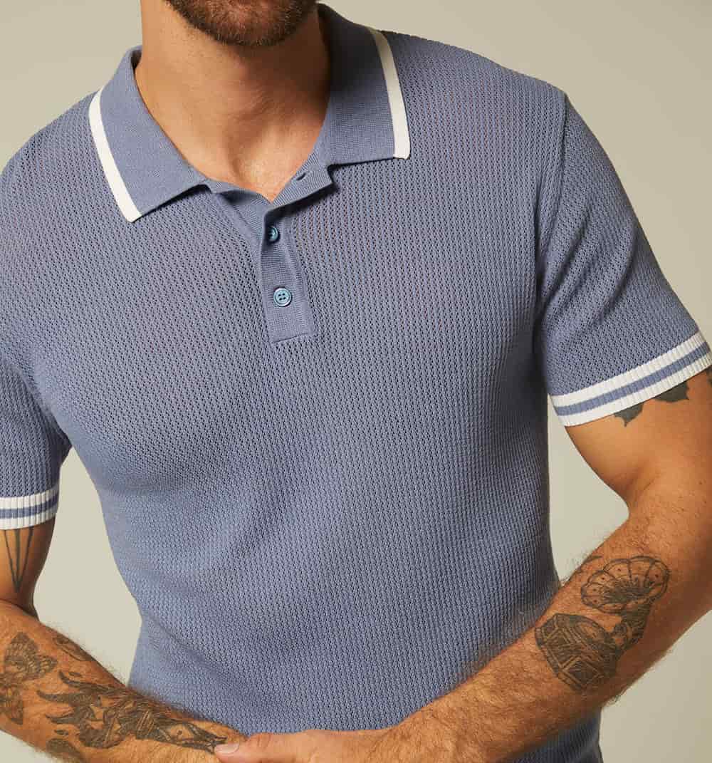 Polo para hombre tejida - miniatura 3