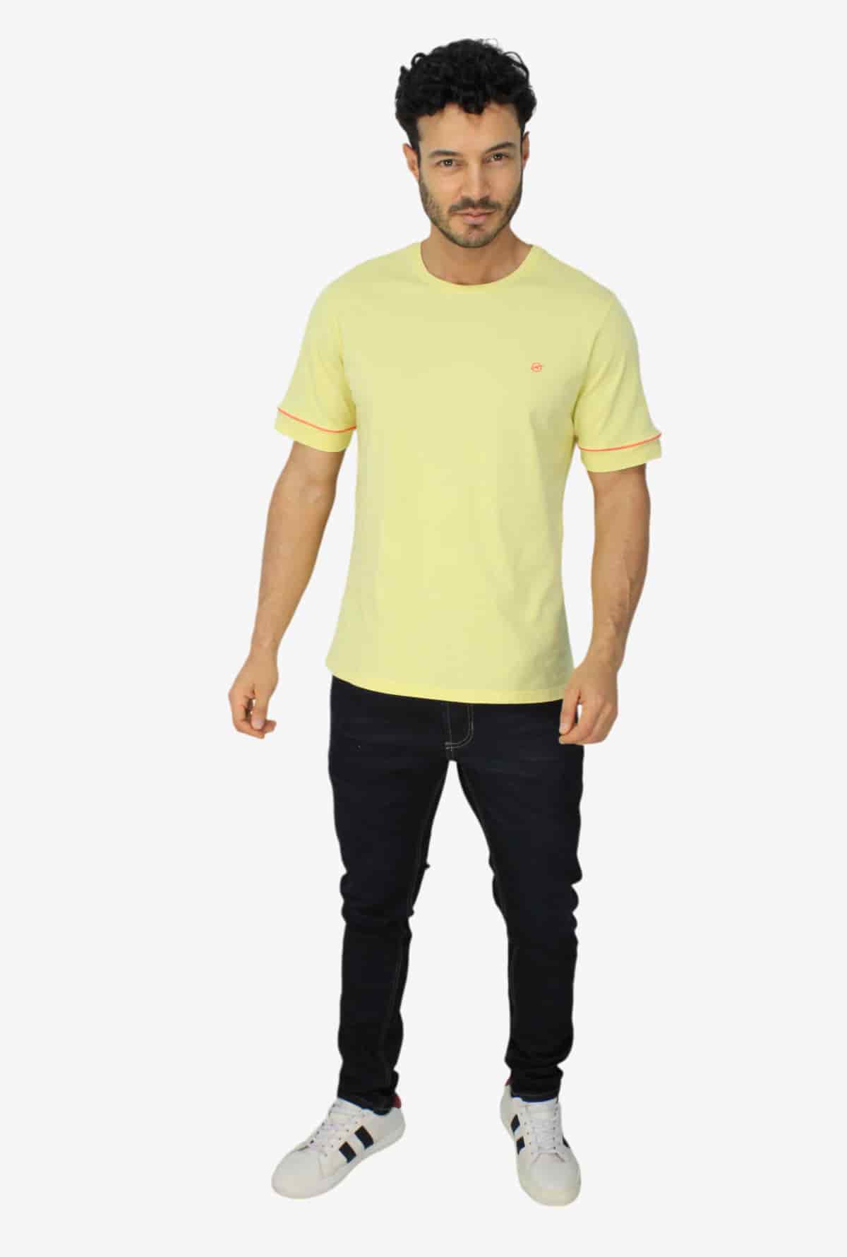 Camiseta Amarilla Para Hombre DMTSOUT02 - miniatura 2