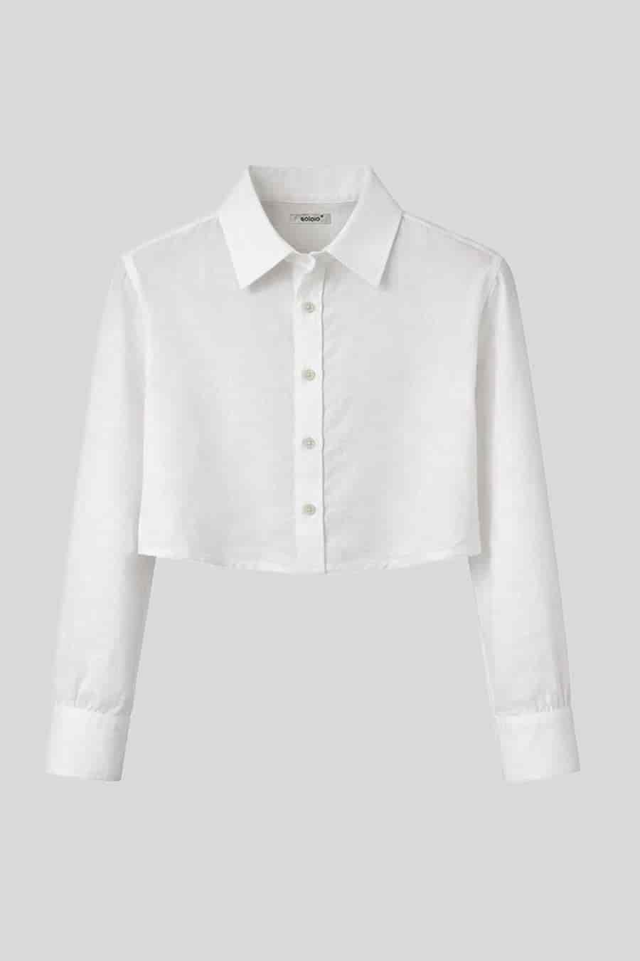 Women's shirt linen baku white - miniatura 1