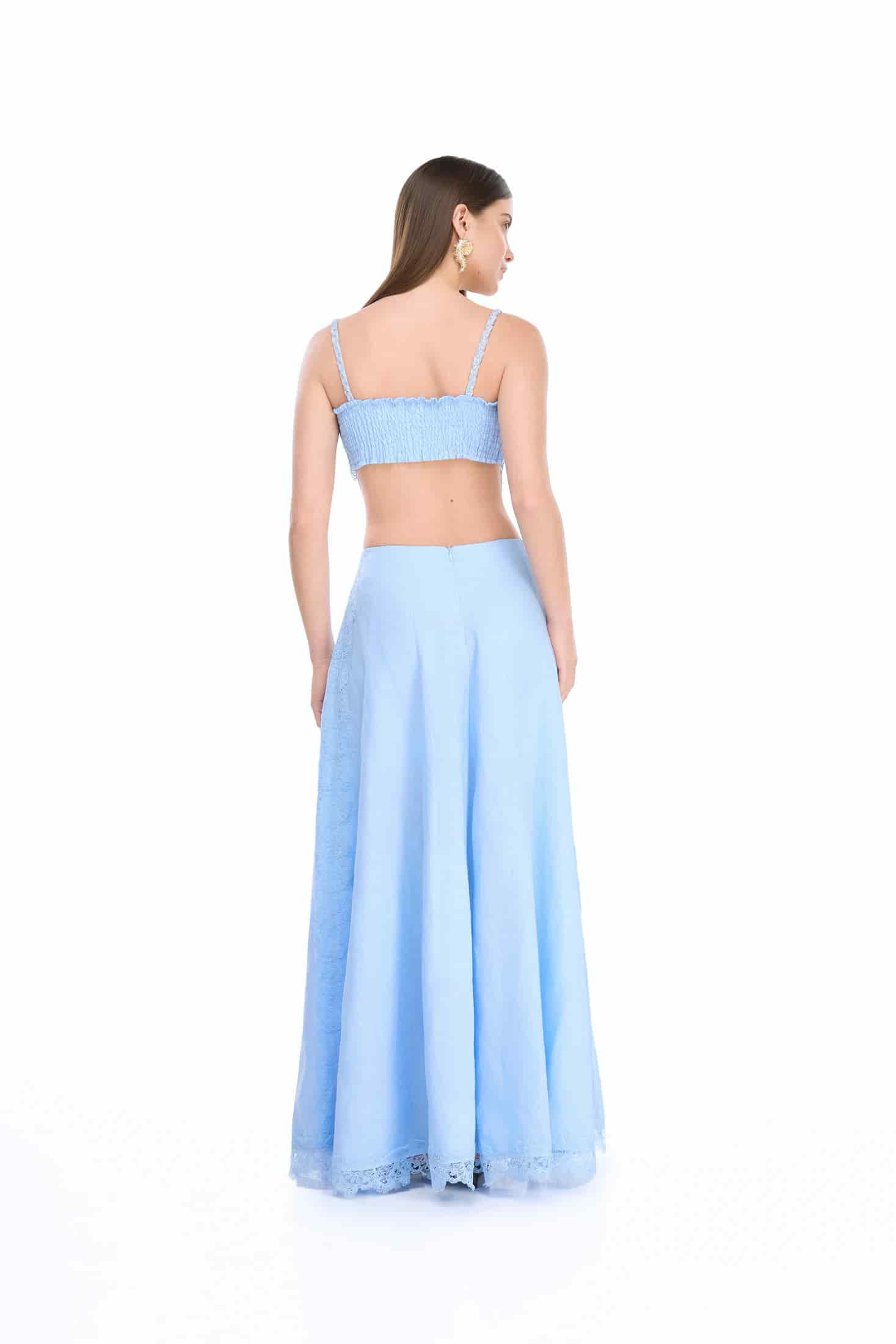 RESPLANDOR MAXI SKIRT BLUE - miniatura 3