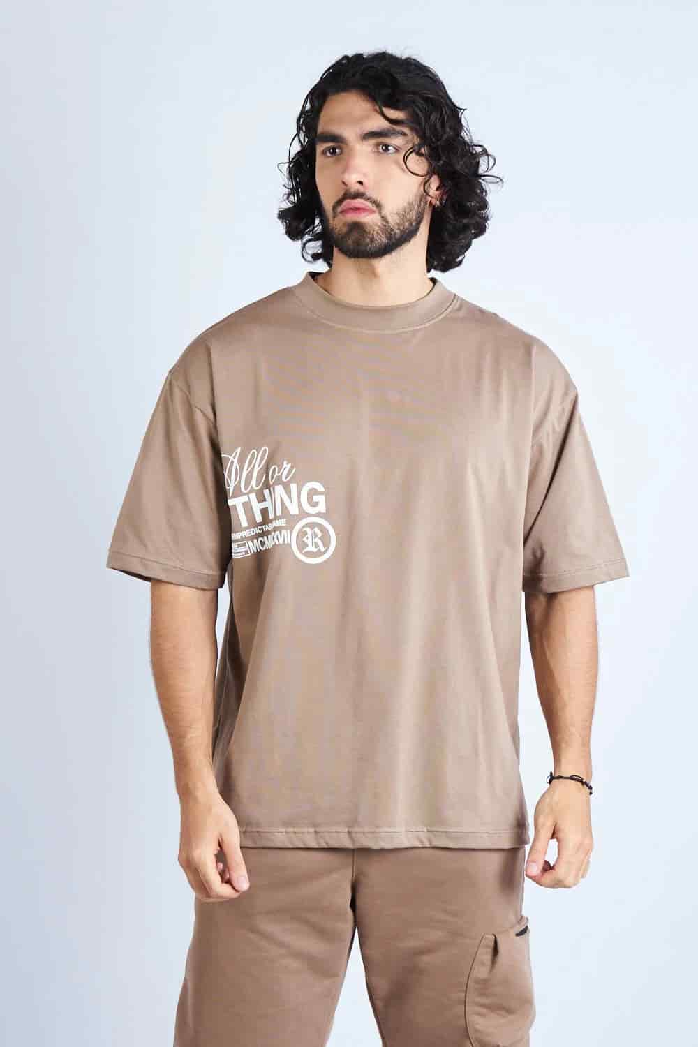 CAMISETA OVERSIZE CAQUI [DROP 0:0] - miniatura 1