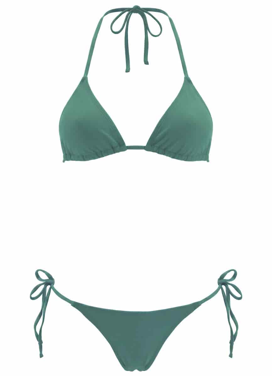 Maaji Eucalyptus Green Balmy Sliding Triangle Bikini Top - miniatura 8