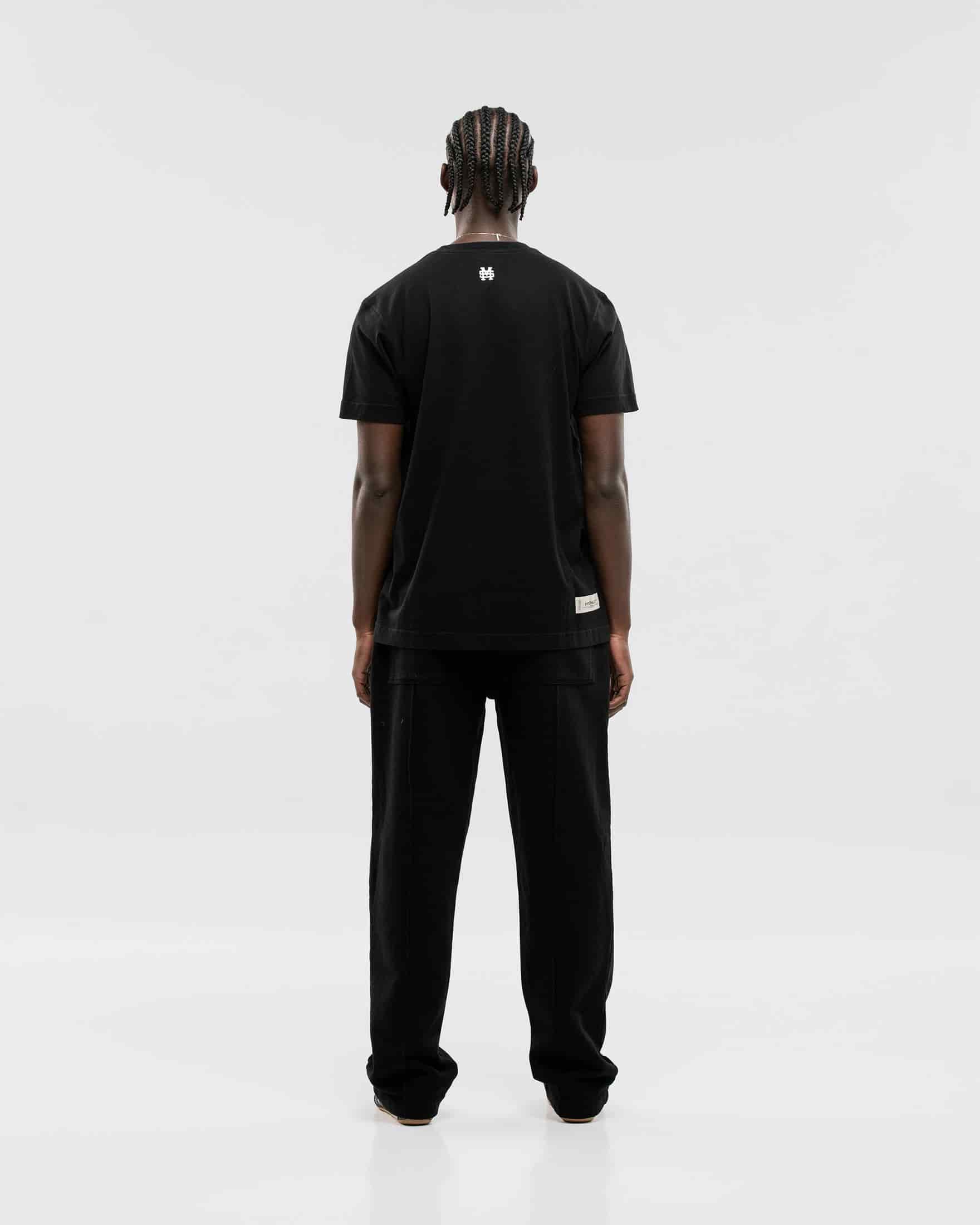 Camiseta Regular Fit Básica V2 - Negro Oscuro - miniatura 4