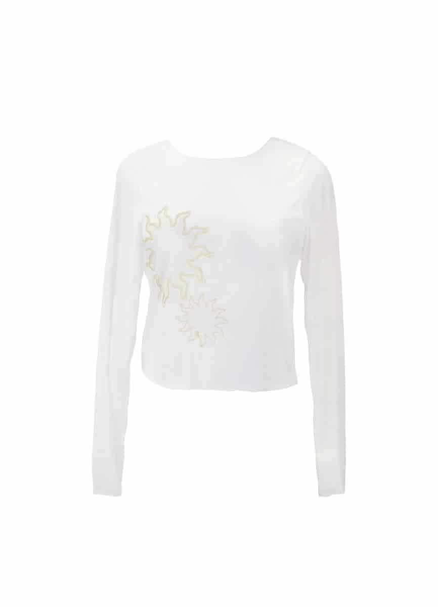 CRYSTAL SHORE CARLOTA MESH SWEATER 9536 - miniatura 1